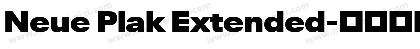 Neue Plak Extended字体转换
